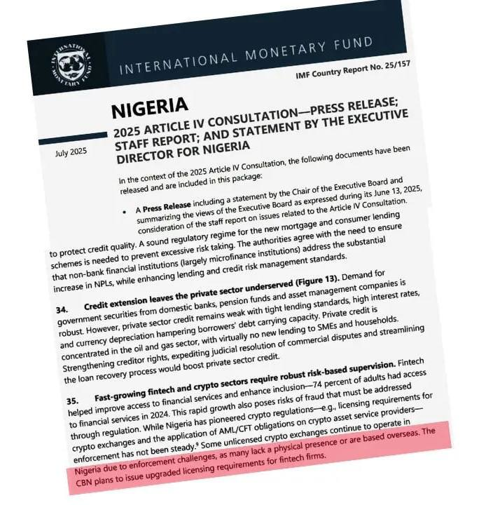 IMF Sounds Alarm: Nigeria's Crypto Adoption Threatens Economic Stability as Regulatory Framework Lags