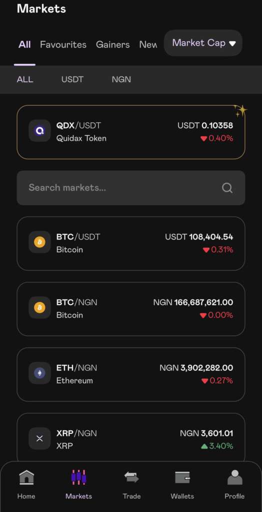 Quidax app