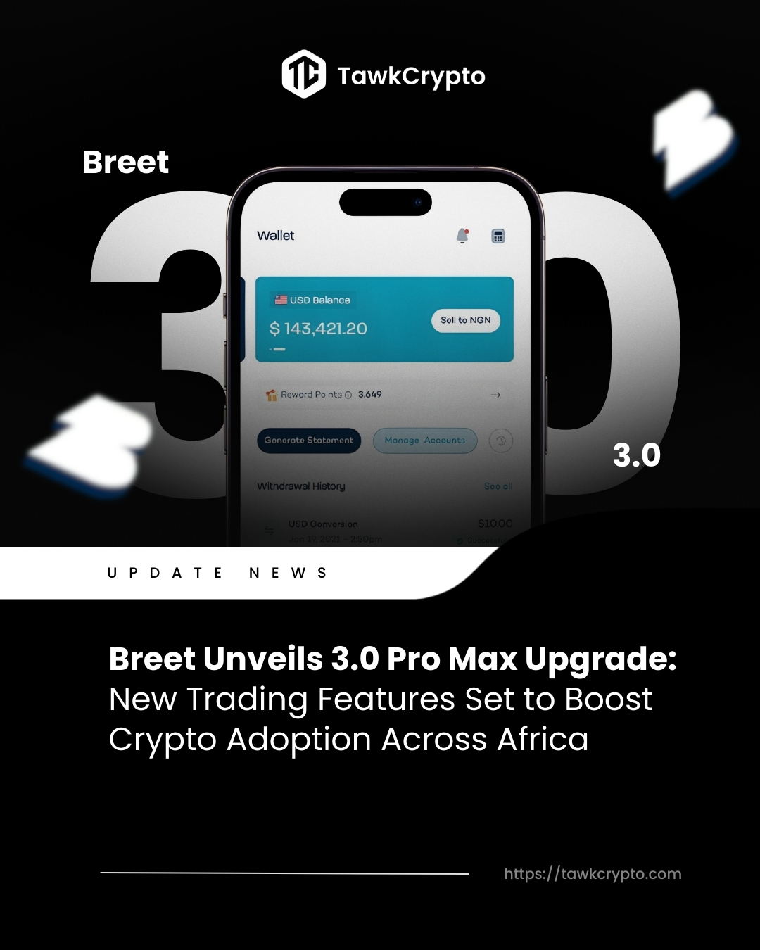 Breet Unveils 3.0 Pro Max Upgrade: New Trading Features Set to Boost Crypto Adoption Across Africa